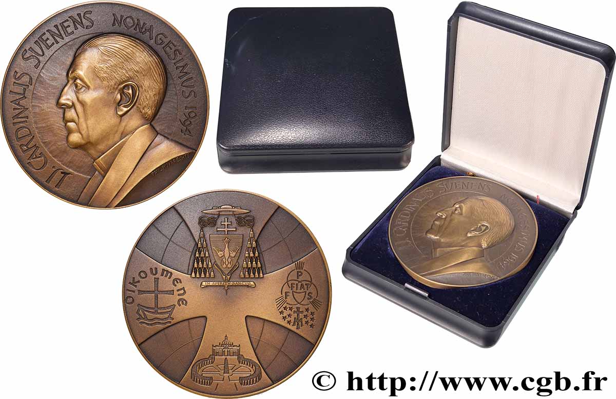 BELGIQUE Médaille, Cardinal Suenens SUP