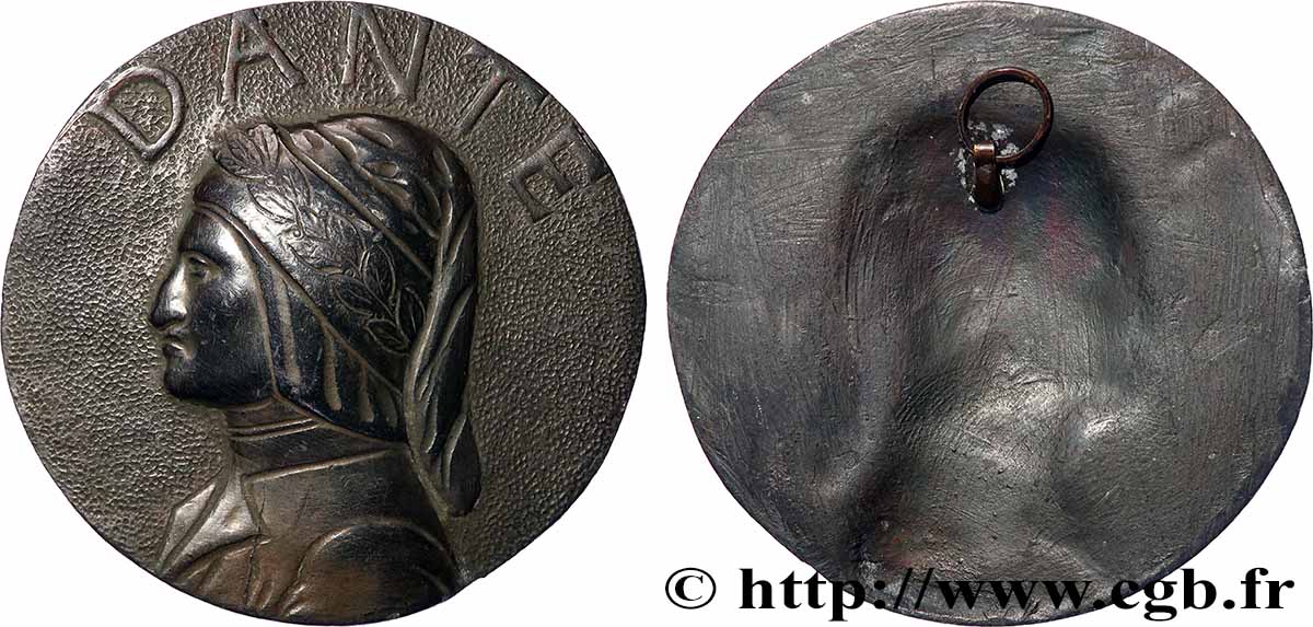 ART, PAINTING AND SCULPTURE Plaque, Dante AU