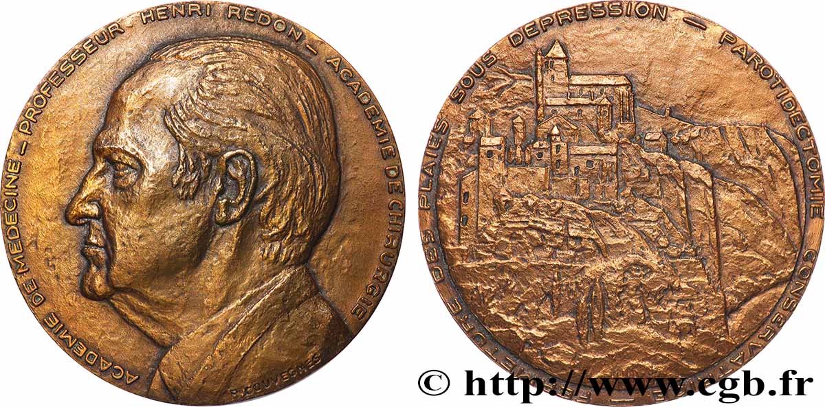 SCIENCES & SCIENTIFIQUES Médaille, Henri Redon SUP
