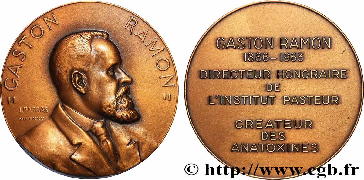 V REPUBLIC Médaille, Gaston Ramon AU