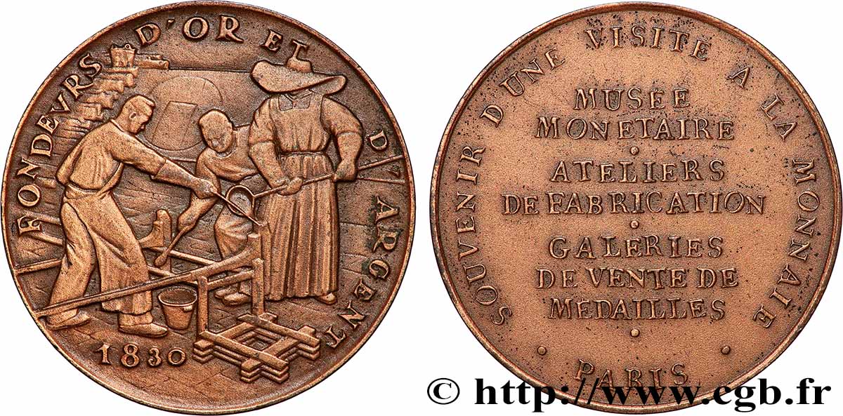 MONNAIE DE PARIS Médaille, Musée Monétaire TTB+