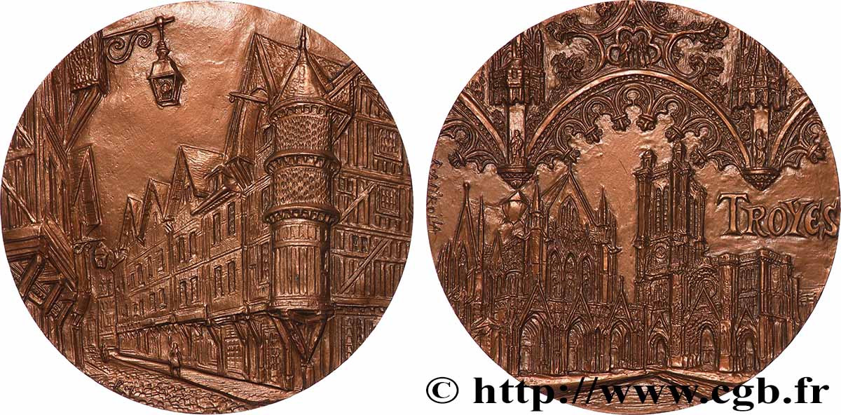 CINQUIÈME RÉPUBLIQUE Médaille, Troyes SPL