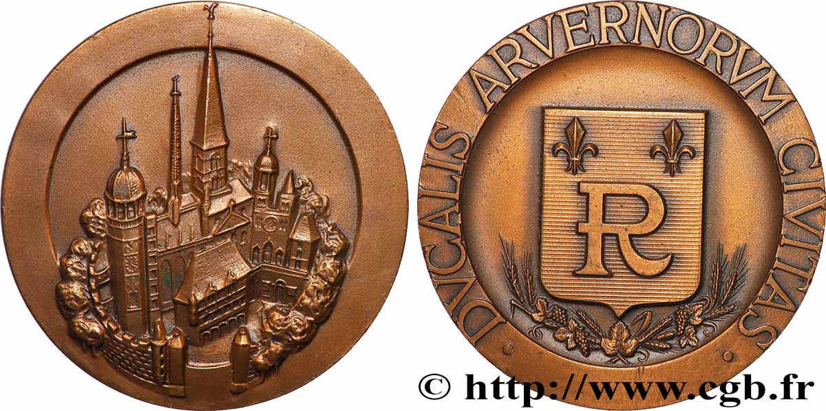 CINQUIÈME RÉPUBLIQUE Médaille, Ville de Riom SUP