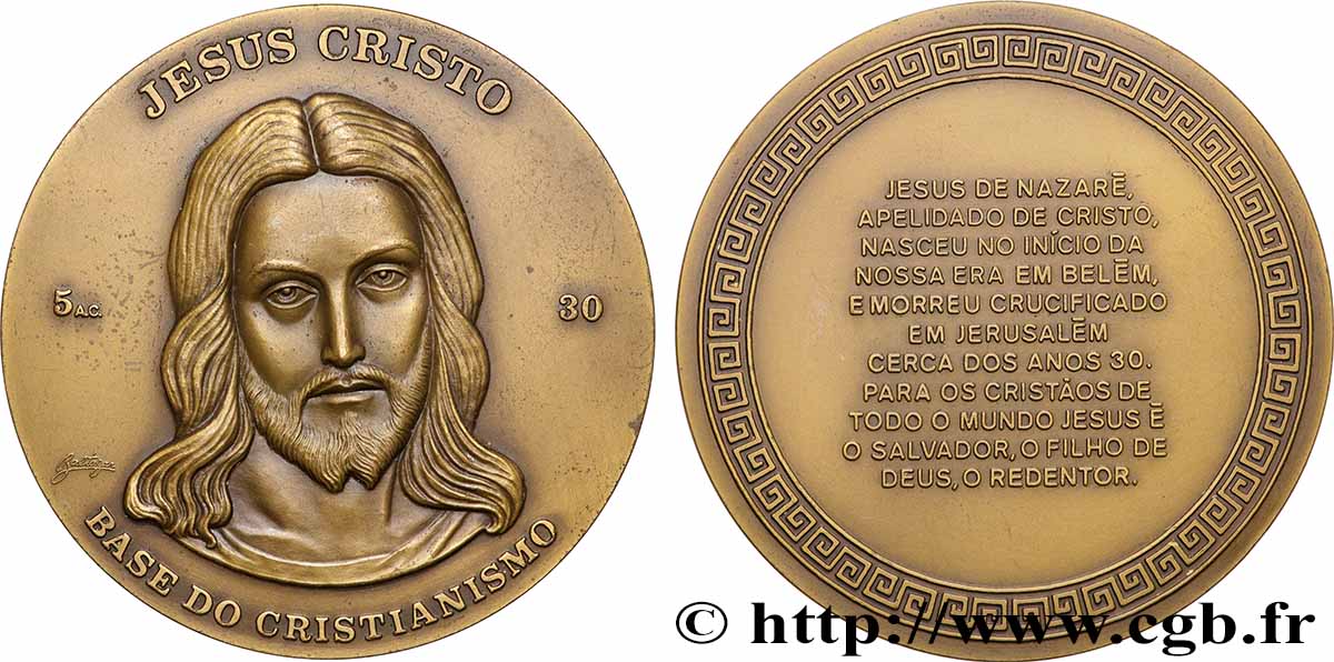 PORTUGAL Médaille, Jésus Christ, n°32 AU