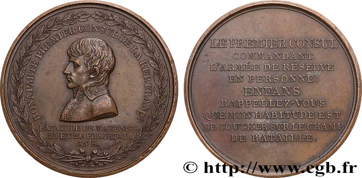 CONSULATE Médaille, Bataille de Marengo AU