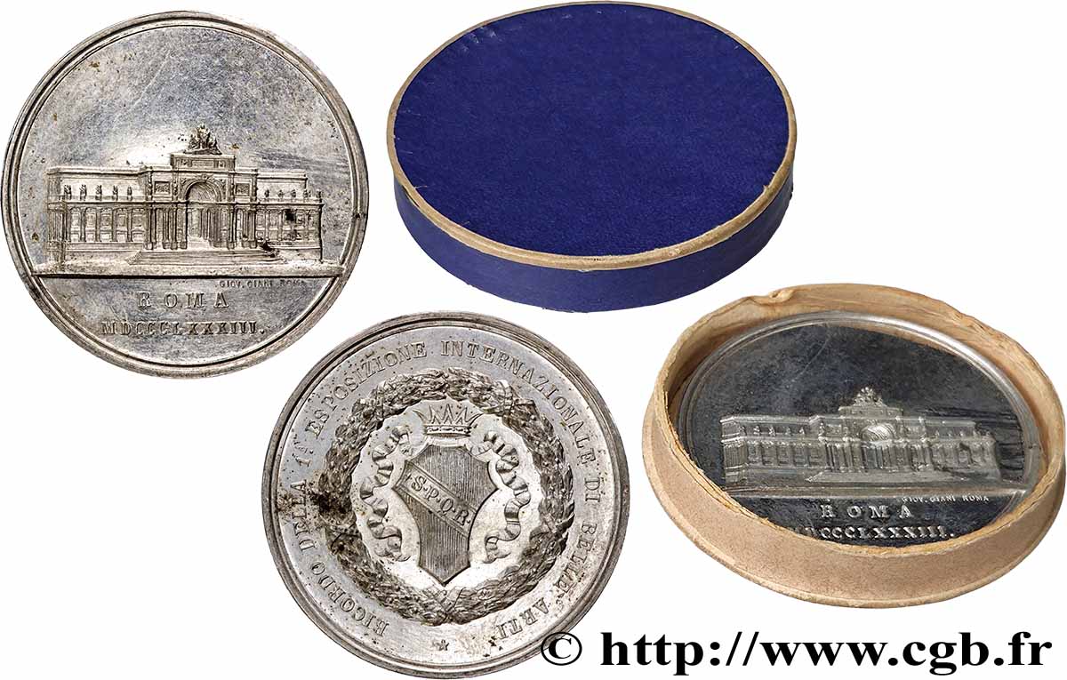 ITALY - KINGDOM OF ITALY - UMBERTO I Médaille, Exposition internationale des Beaux-Arts AU
