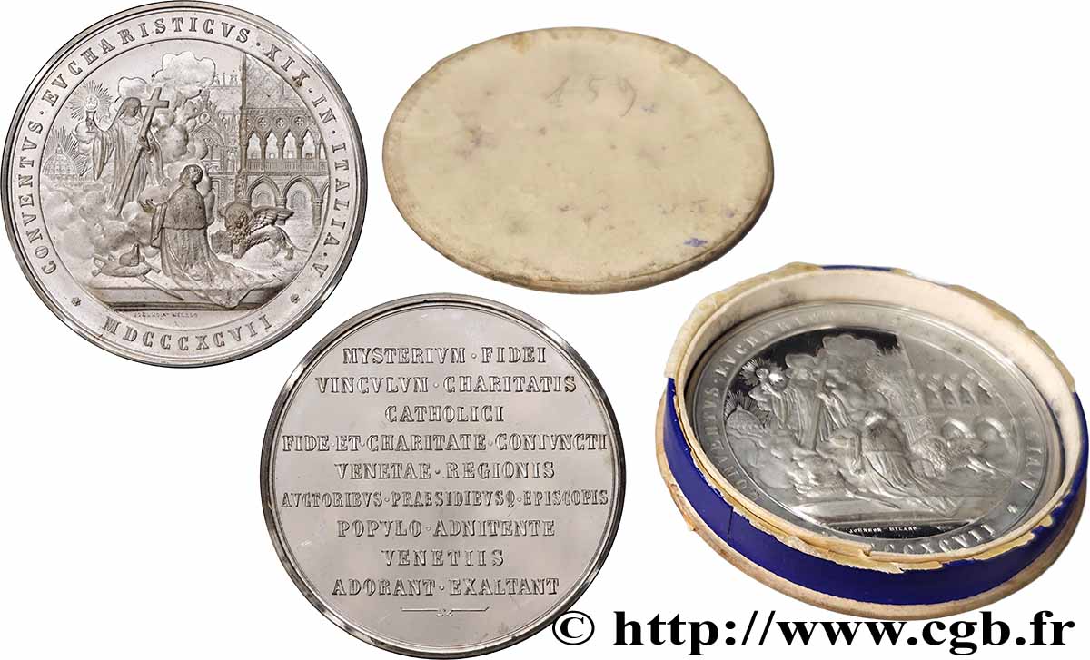 ITALY - VENICE Médaille, 19e congrès eucharistique national d’Italie MS