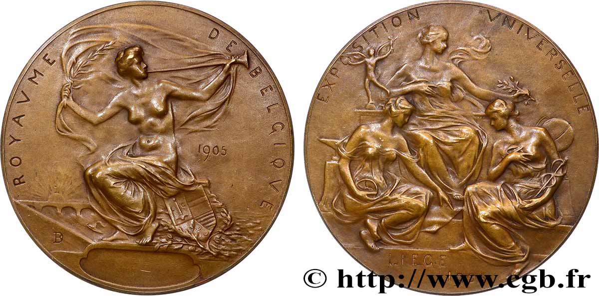 BELGIUM Médaille, Exposition universelle AU