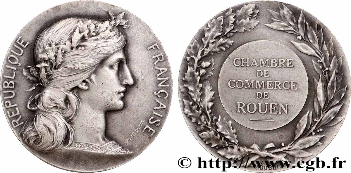 CHAMBRES DE COMMERCE Médaille, Chambre de commerce de Rouen SPL