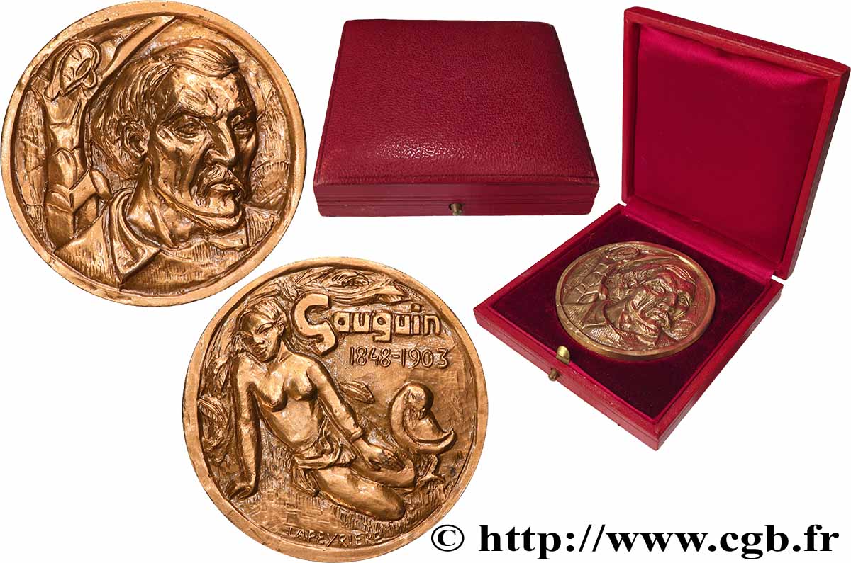ARTISTS : ENGRAVORS, PAINTERS, SCULPTORS, DESIGNERS Médaille, Paul Gauguin, refrappe AU