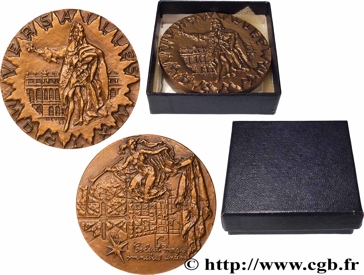 V REPUBLIC Médaille, Château de Versailles, refrappe AU