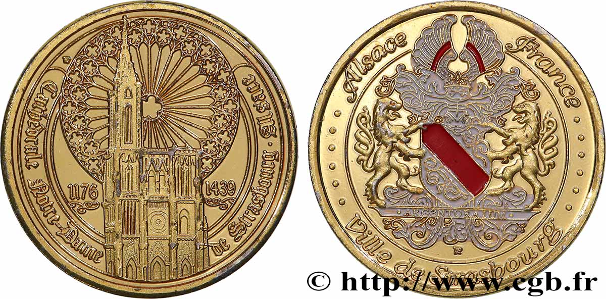 TOURISTIC MEDALS Médaille touristique, Cathédrale Notre-Dame, Strasbourg q.SPL