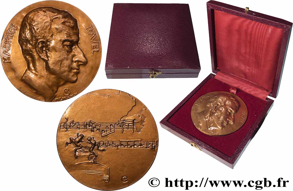 ARTISTES : DANSEURS, MUSICIENS, COMPOSITEURS Médaille, Maurice Ravel SUP