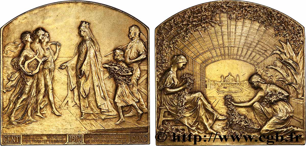 BELGIEN - KÖNIGREICH BELGIEN - ALBERT I. Plaquette, Exposition Universelle et internationale fVZ
