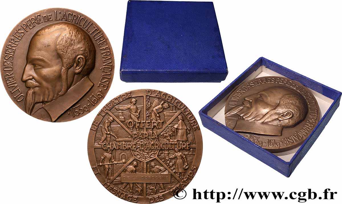 V REPUBLIC Médaille, Le théâtre d agriculture et mesnage des champs, Chambre d’agriculture de la Dordogne AU