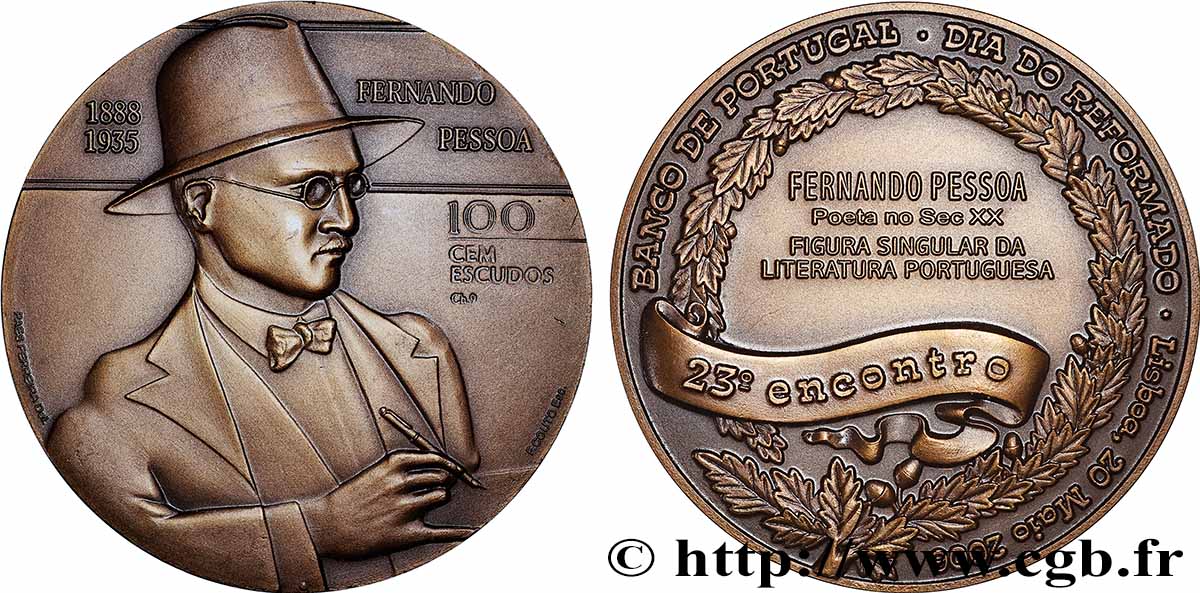 PORTUGAL Médaille, 23e rencontre de la journée des retraités de la Banco de Portugal SUP