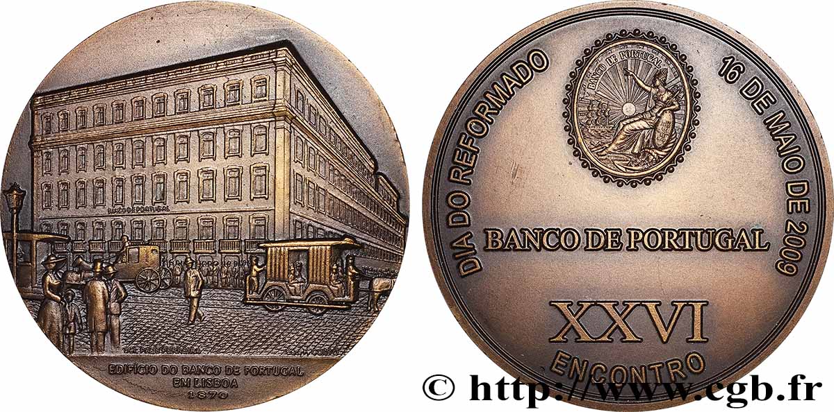 PORTUGAL Médaille, 26e rencontre de la journée des retraités de la Banco de Portugal AU