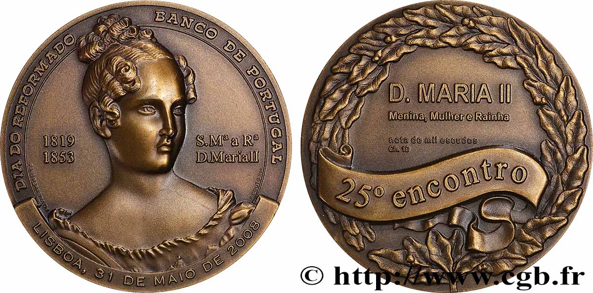 PORTUGAL Médaille, 25e rencontre de la journée des retraités de la Banco de Portugal SUP