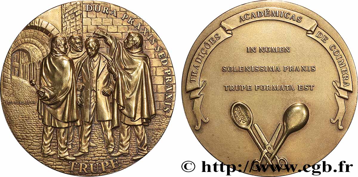 PORTUGAL Médaille, Traditions académiques de Coimbra AU