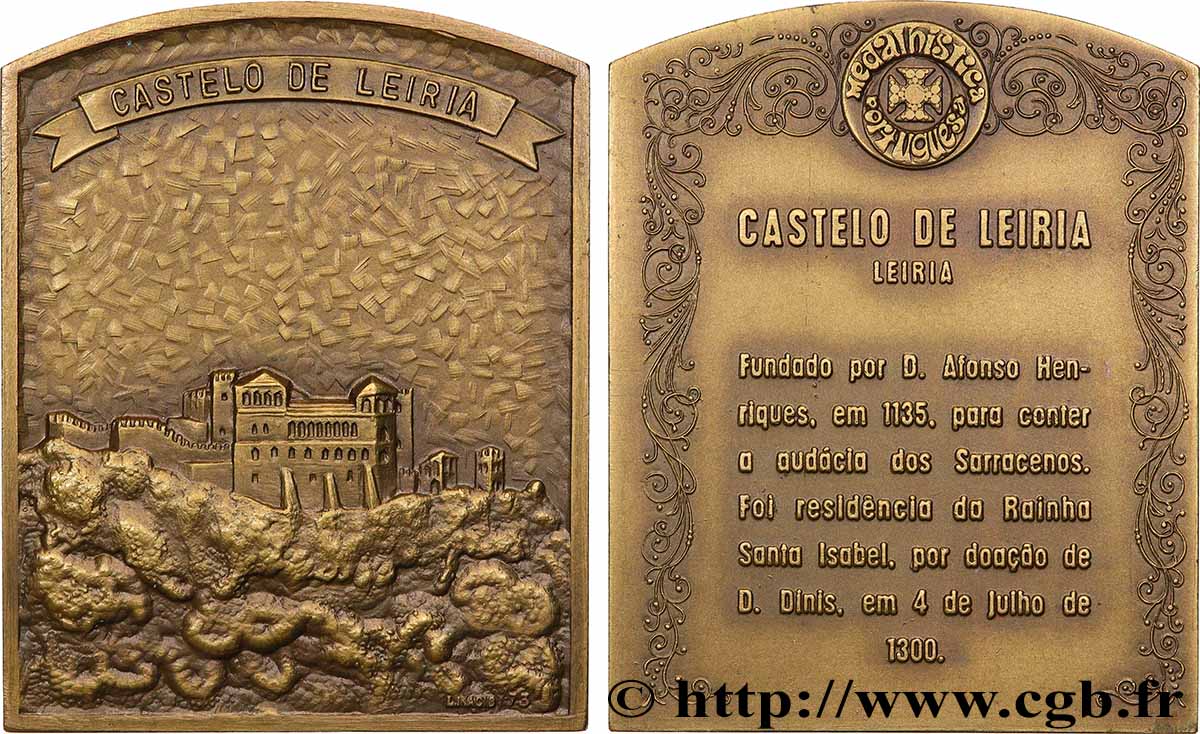 PORTUGAL Plaquette, Château de Leiria AU