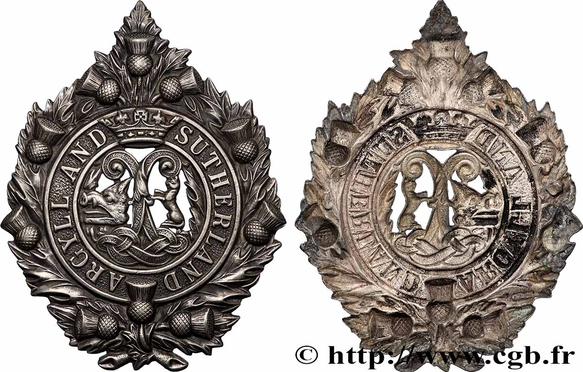 ENGLAND Insigne du régiment, The Argyll and Sutherland Highlanders fVZ
