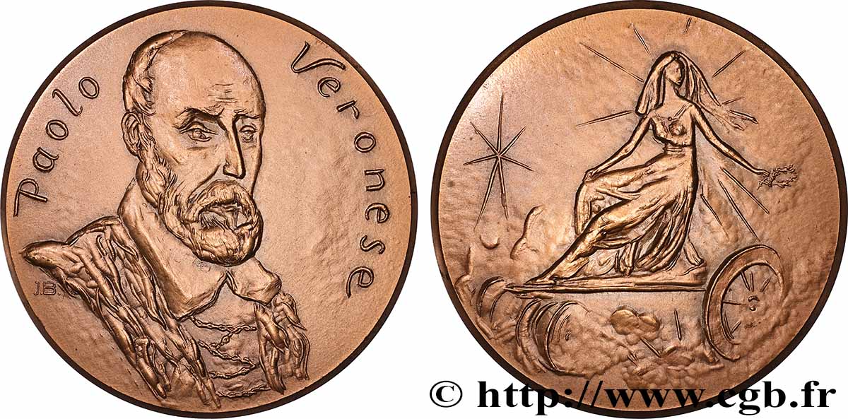 ARTISTS : ENGRAVORS, PAINTERS, SCULPTORS, DESIGNERS Médaille, Paul Véronèse, refrappe AU