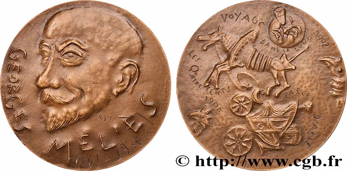 CINQUIÈME RÉPUBLIQUE Médaille, Georges Méliès SUP