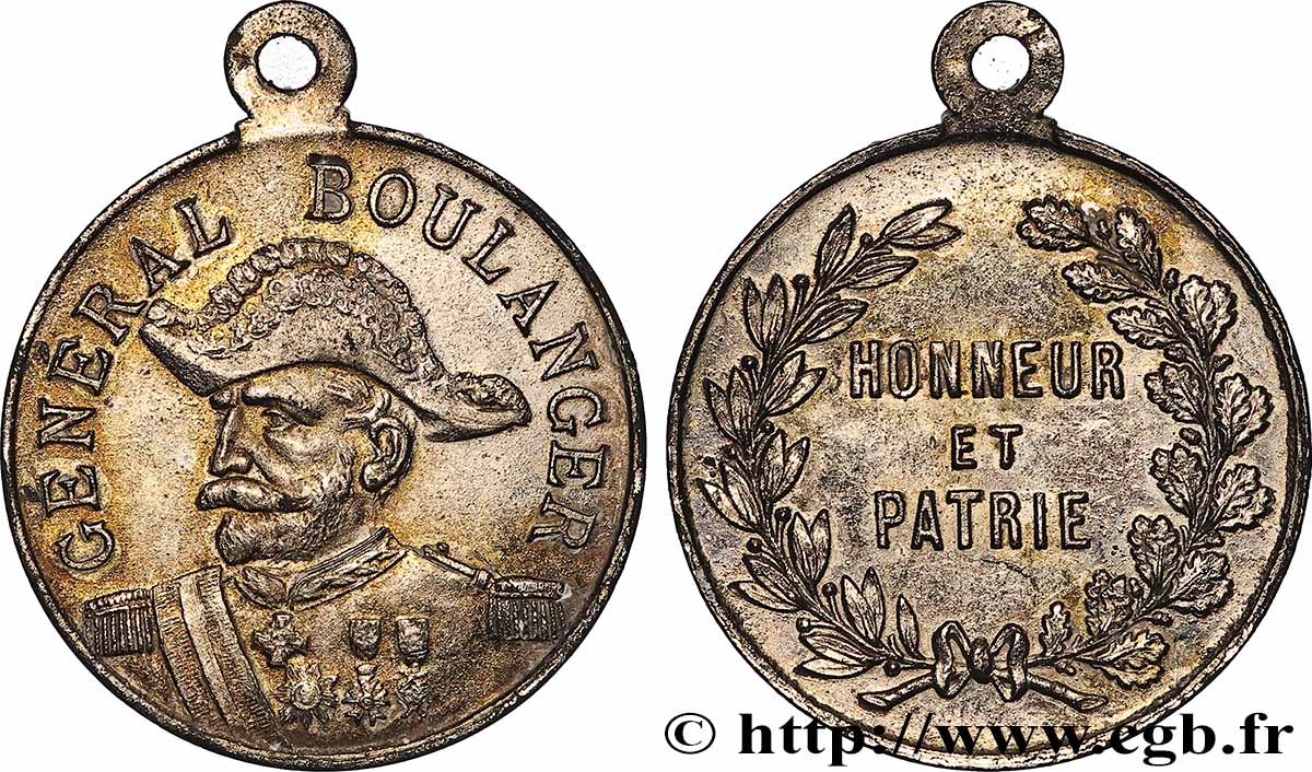 DRITTE FRANZOSISCHE REPUBLIK Médaille, Général Boulanger SS
