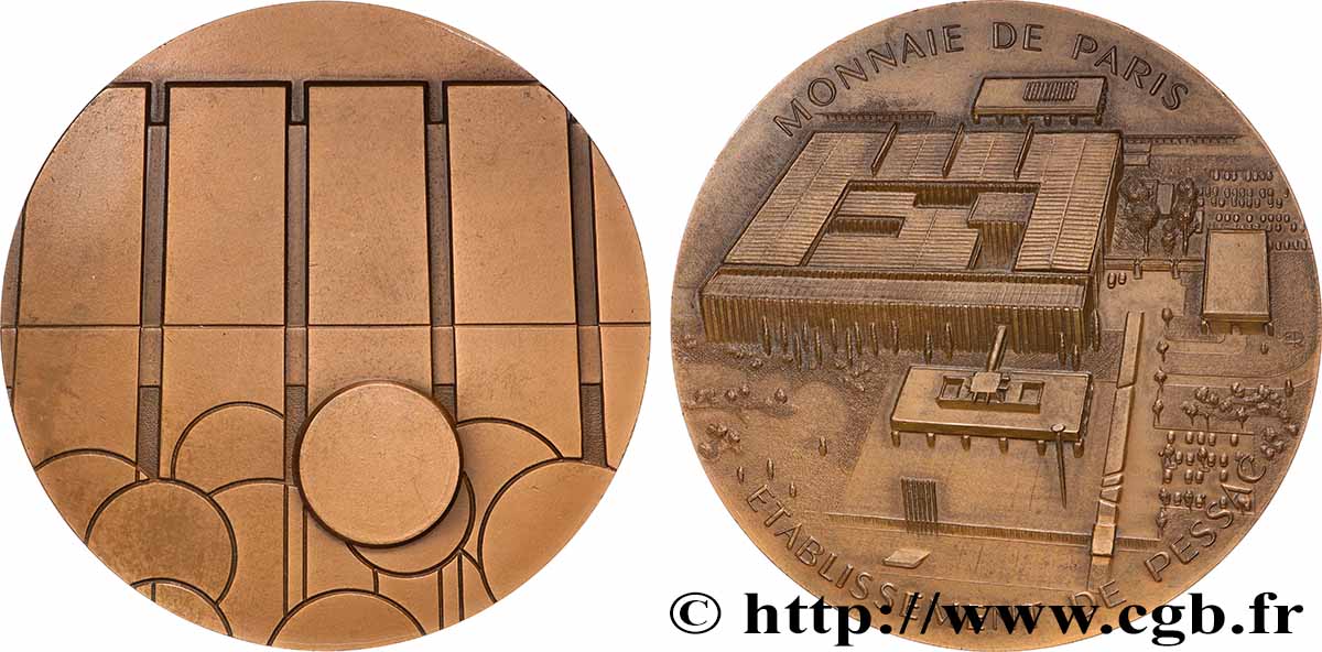 MONNAIE DE PARIS Médaille, Monnaie de Paris, Etablissement de Pessac SUP/TTB+