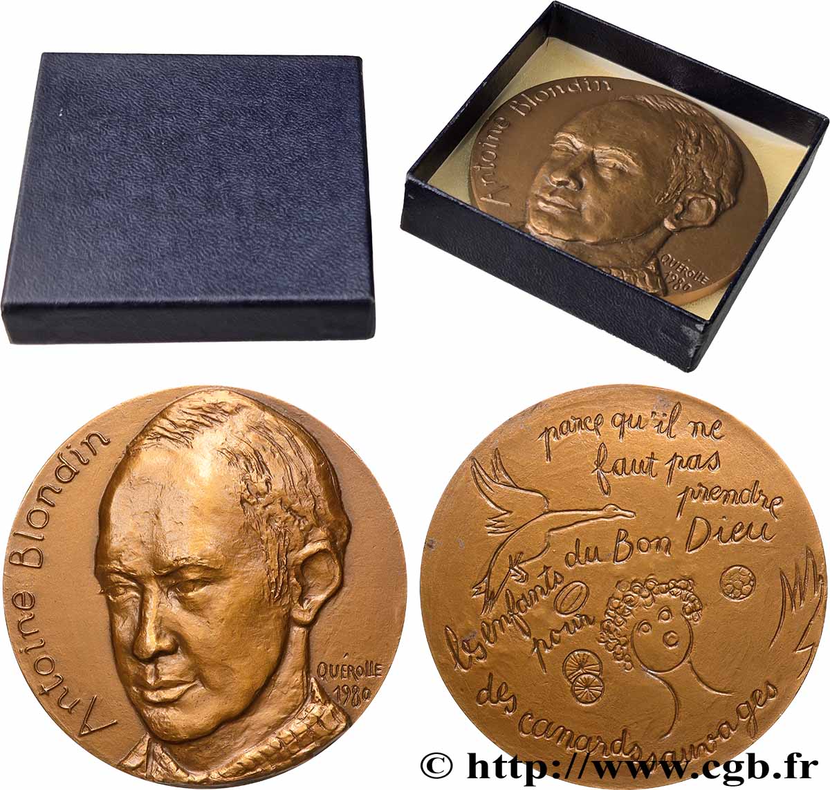 LITERATURE : WRITERS - POETS Médaille, Antoine Blondin VZ+