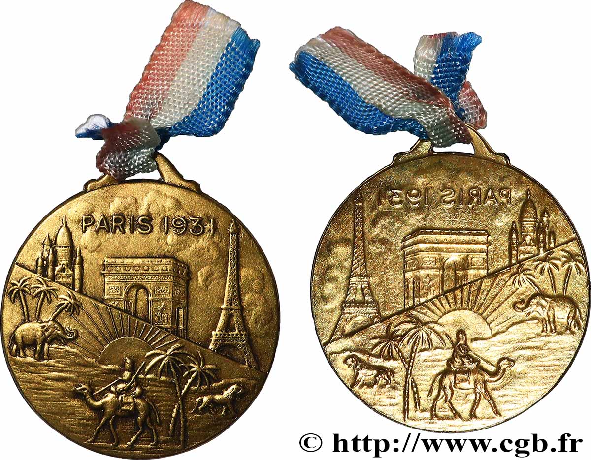 III REPUBLIC Médaille, Exposition Paris 1931 AU