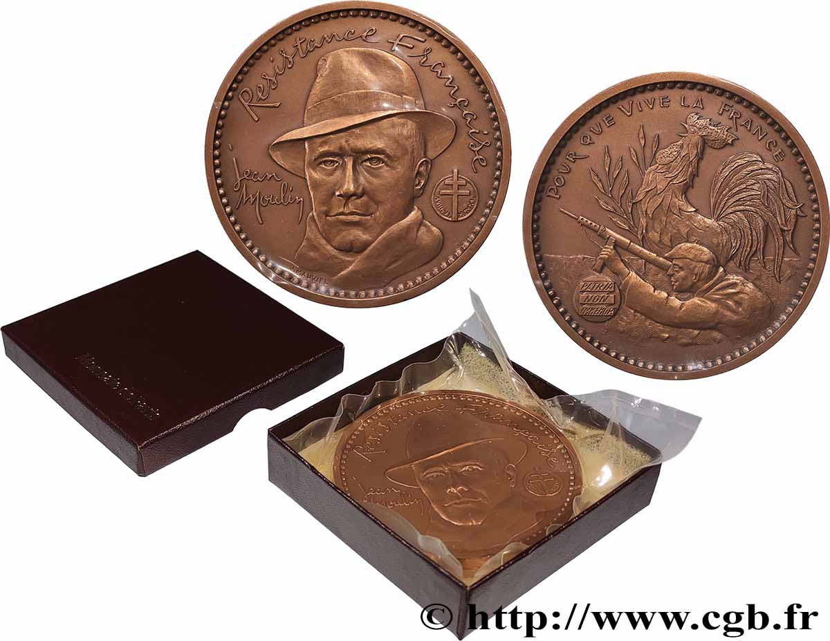 QUINTA REPUBBLICA FRANCESE Médaille, Jean Moulin MS