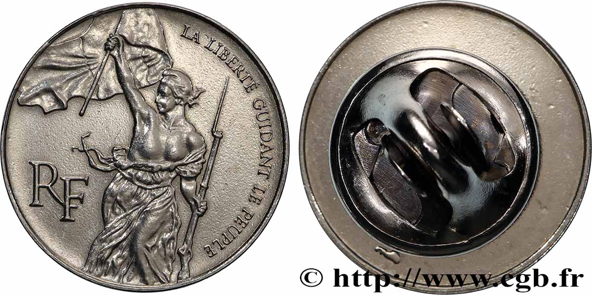 FUNFTE FRANZOSISCHE REPUBLIK Médaille, La liberté guidant le peuple fVZ