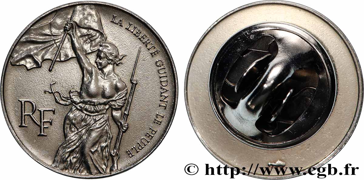 FUNFTE FRANZOSISCHE REPUBLIK Médaille, La liberté guidant le peuple fVZ