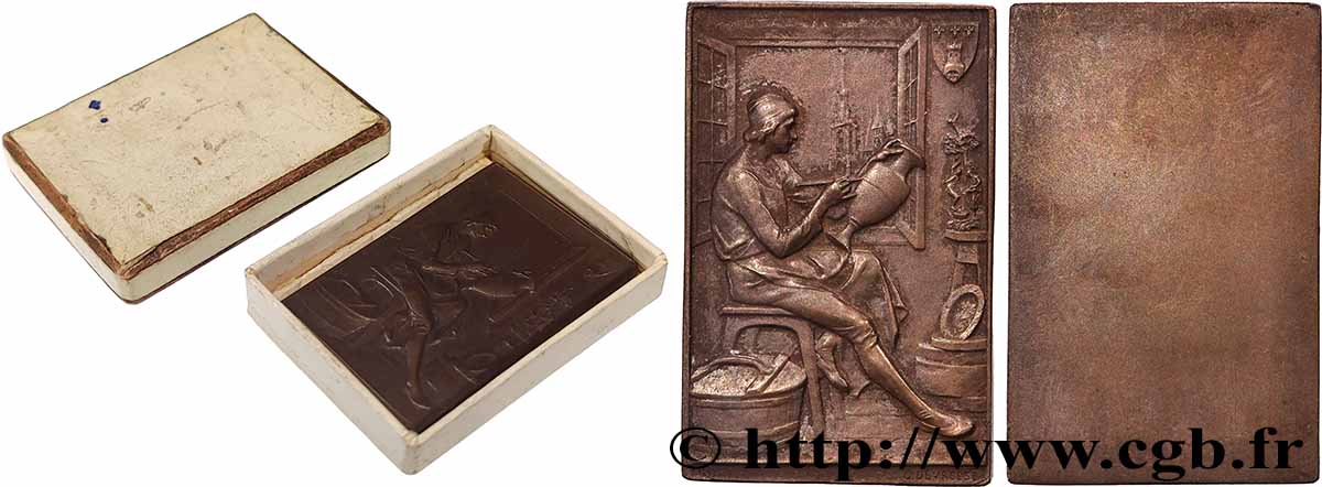 BELGIQUE Plaquette, L’artisan par Godefroid Devreese SUP