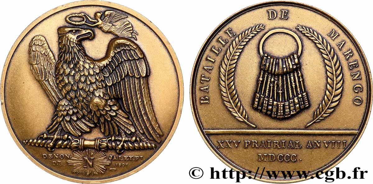CONSULAT Médaille, Bataille de Marengo, refrappe AU