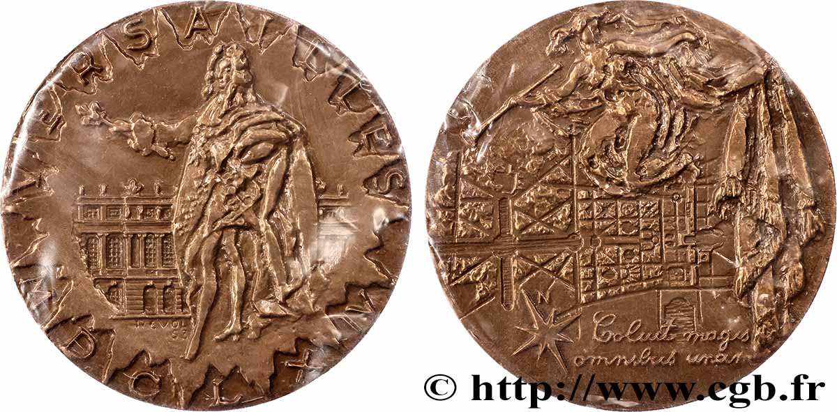 CINQUIÈME RÉPUBLIQUE Médaille, Château de Versailles, refrappe SPL