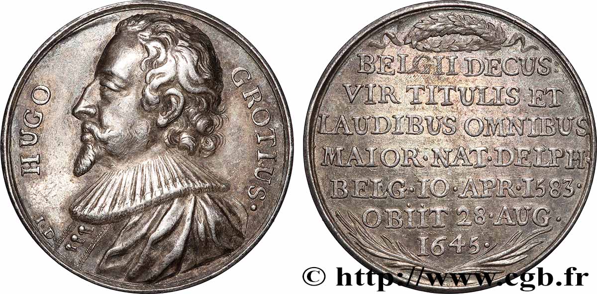 LES RÉFORMATEURS DE L ÉGLISE Médaille, Les théologiens genevois, Hugo Grotius AU