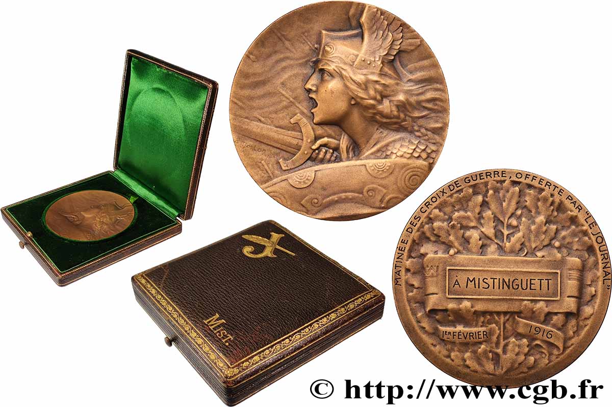 FUNFTE FRANZOSISCHE REPUBLIK Médaille, Matinée des croix de guerre, Le Journal VZ