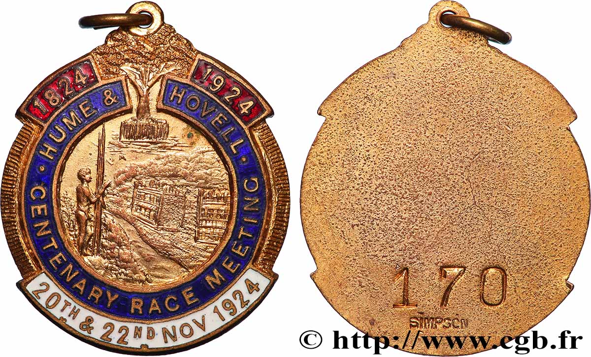 GRANDE-BRETAGNE - GEORGES V Médaille, Centenaire de la rencontre TTB+