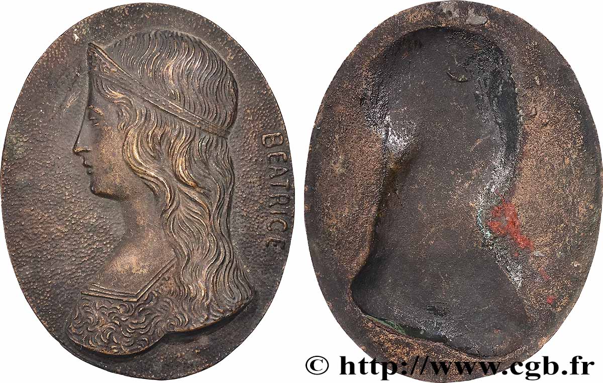 ART, PAINTING AND SCULPTURE Plaque, Béatrice AU