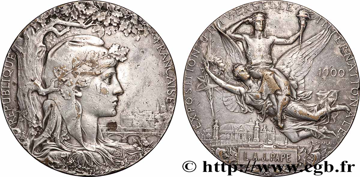 DRITTE FRANZOSISCHE REPUBLIK Médaille, Exposition Universelle Internationale fVZ