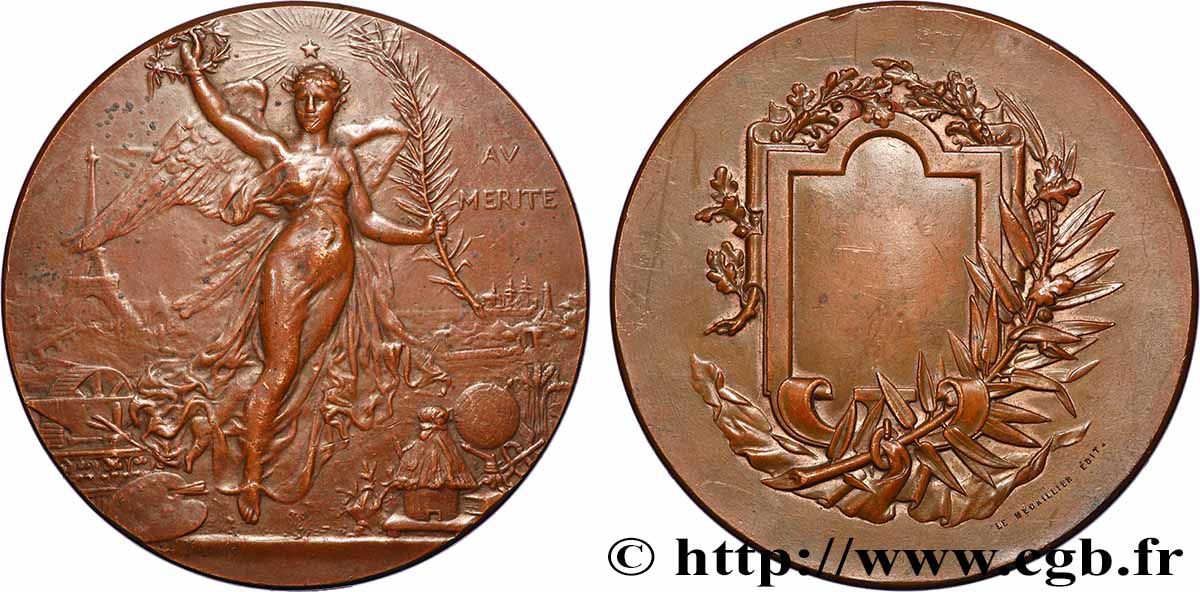 DRITTE FRANZOSISCHE REPUBLIK Médaille, Au mérite fVZ