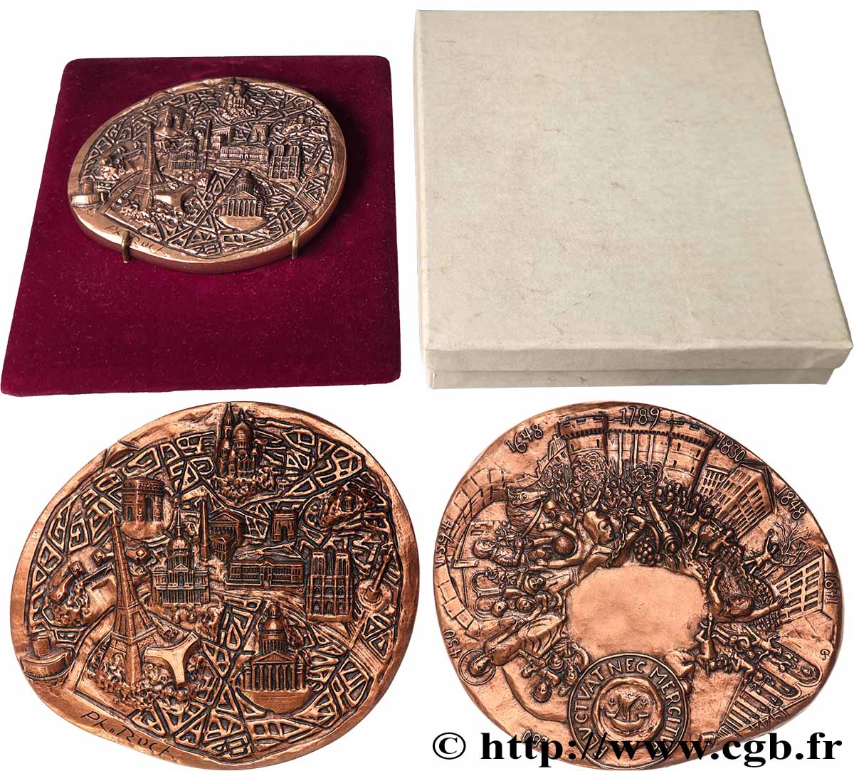 CINQUIÈME RÉPUBLIQUE Médaille, Paris SUP