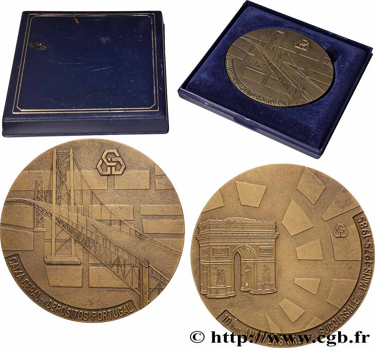 FUNFTE FRANZOSISCHE REPUBLIK Médaille, Caixa Geral de Depósitos fVZ