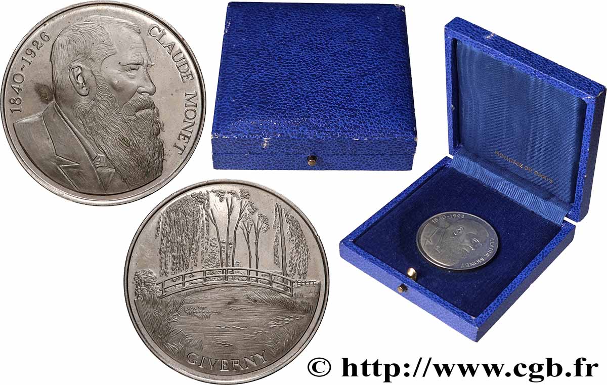 KÜNSTLER: GRAVURER, MALER, BILDHAUER, ZEICHNER Médaille, Claude Monet, Giverny fVZ