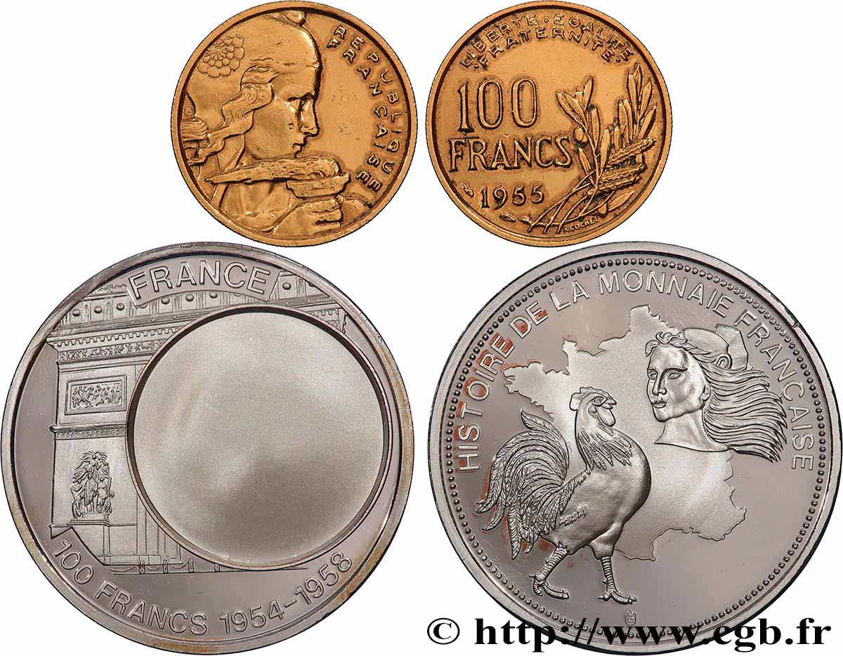 EUROPE Médaille, European Currencies, France SUP