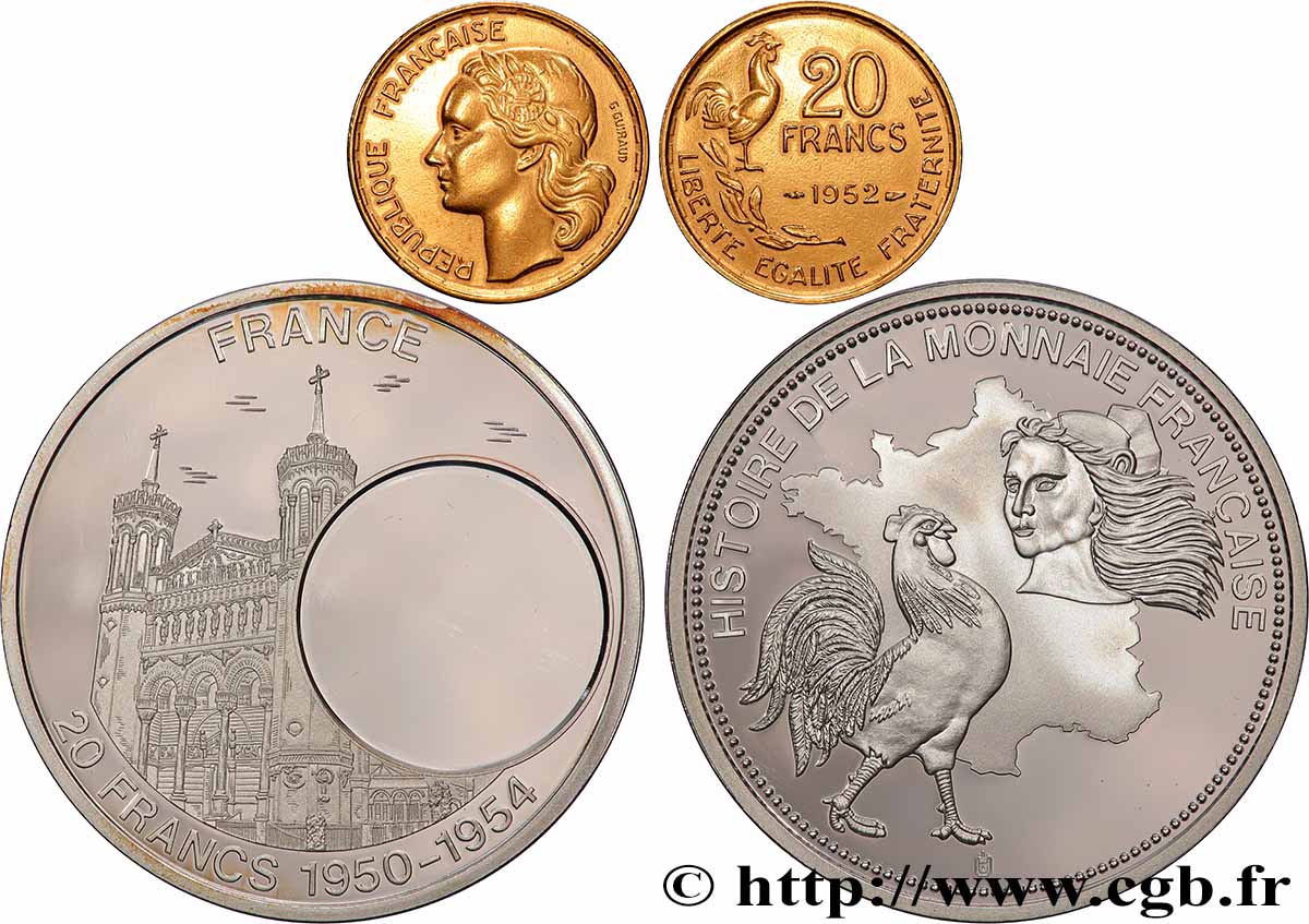 EUROPA Médaille, European Currencies, France VZ