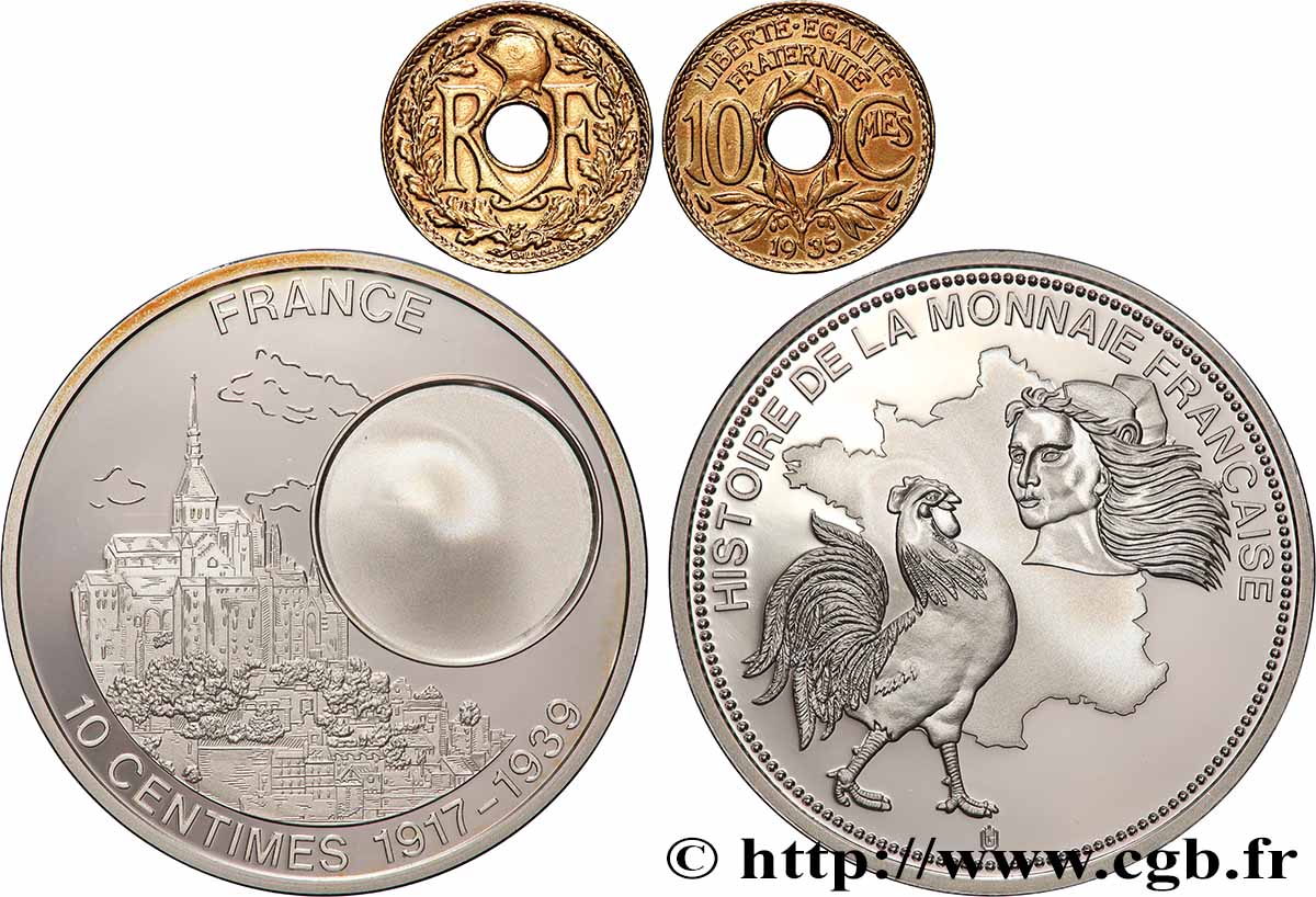 EUROPA Médaille, European Currencies, France VZ