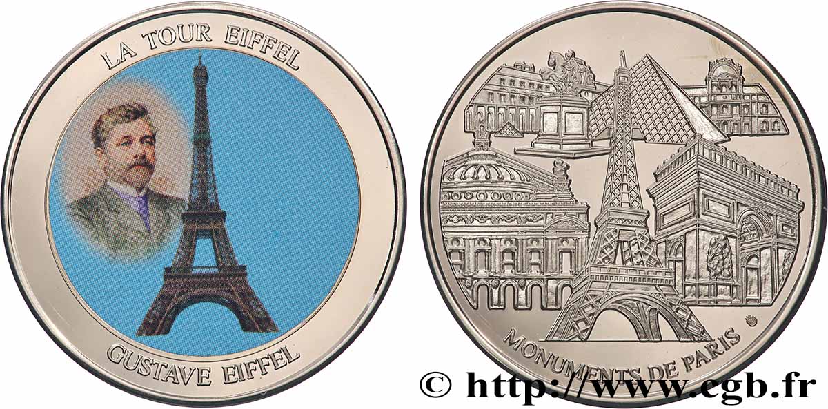 BUILDINGS AND HISTORY Médaille, La tour Eiffel MS